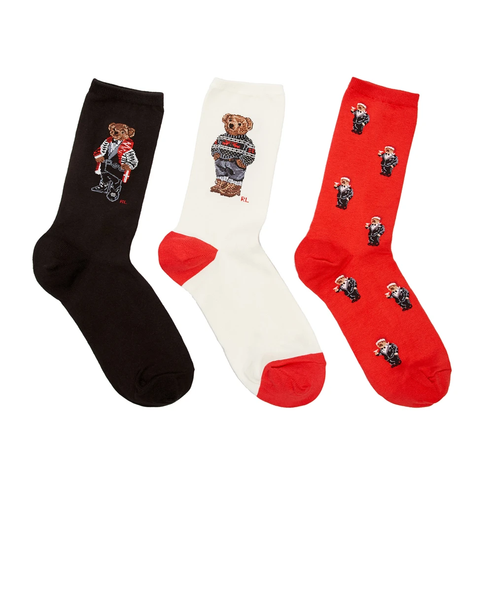 Носки (3 пары) Polo Ralph Lauren 455859213001, разноцветный цвет • Купить в интернет-магазине Kameron
