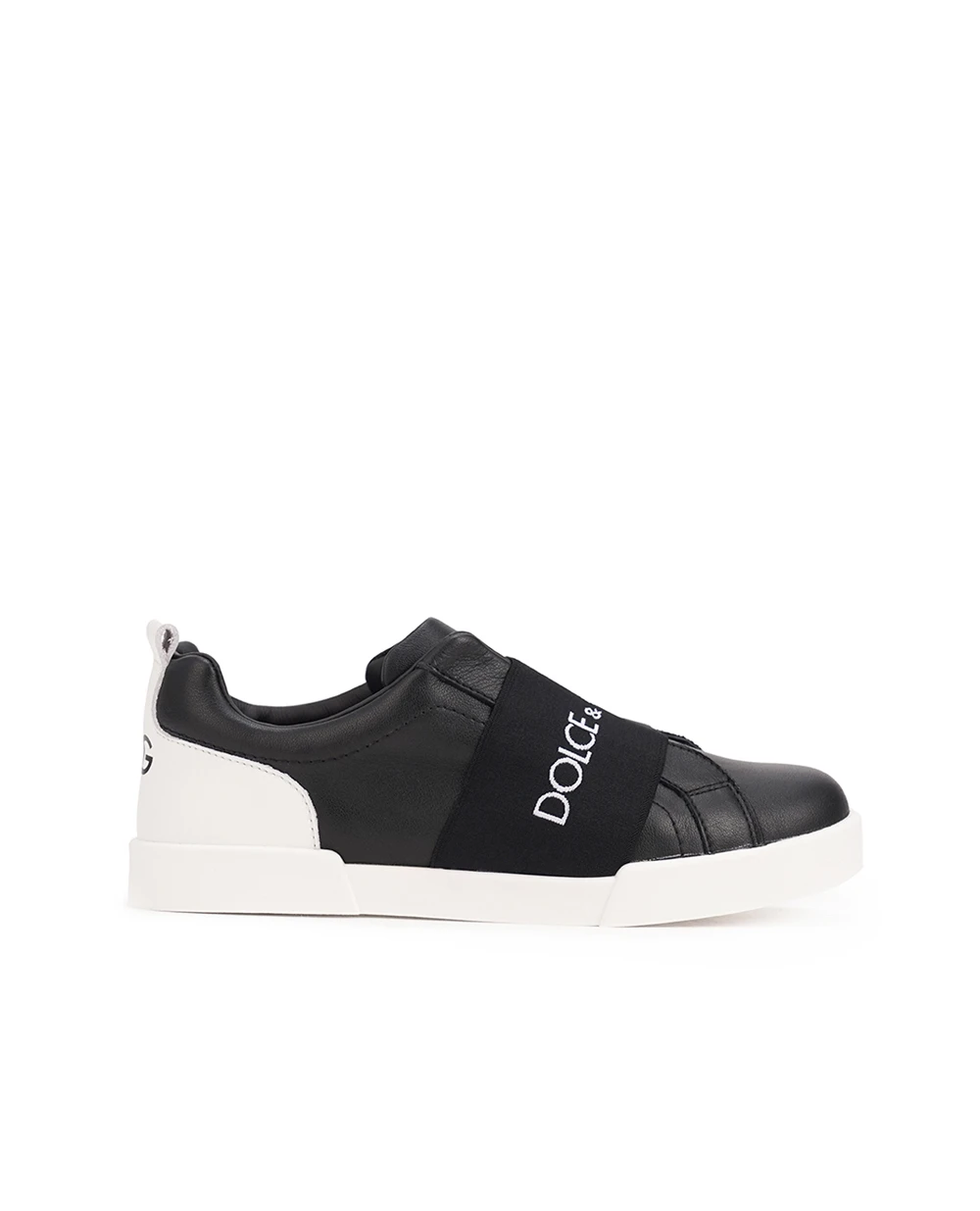Детские кеды Dolce&Gabbana Kids DA5129-AD825-L, черный цвет • Купить в интернет-магазине Kameron