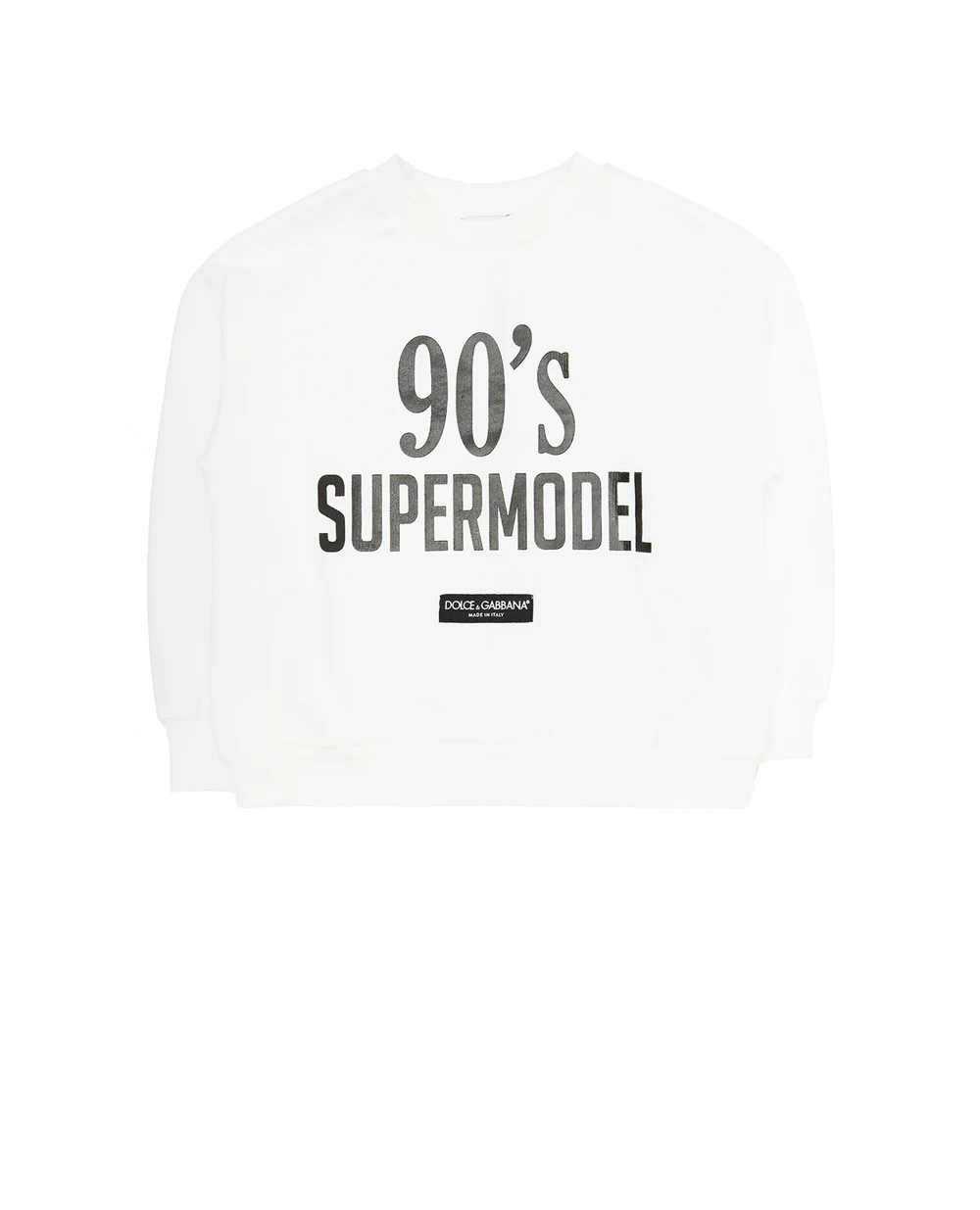 Свитшот Dolce&Gabbana Kids L5JW5D-G7BHB-B, белый цвет • Купить в интернет-магазине Kameron
