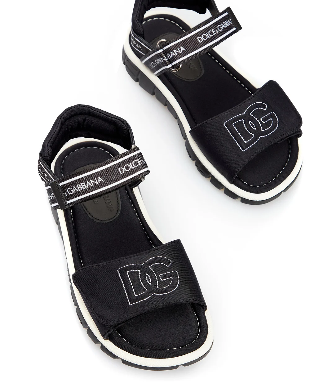 Сандалии Dolce&Gabbana Kids DA5061-AY233-S, черный цвет • Купить в интернет-магазине Kameron
