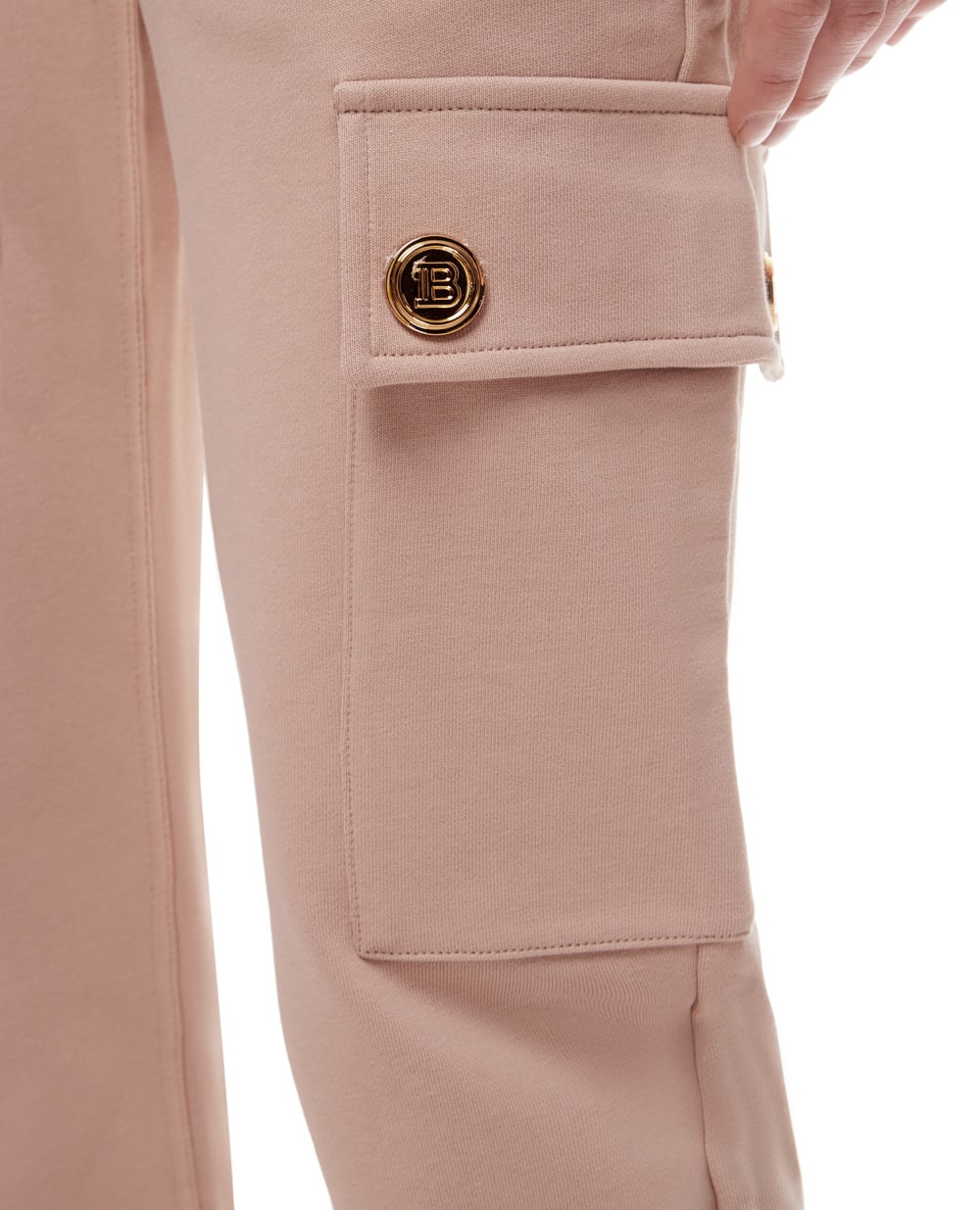 Спортивные брюки Balmain XF1OB055JB13, бежевый цвет • Купить в интернет-магазине Kameron
