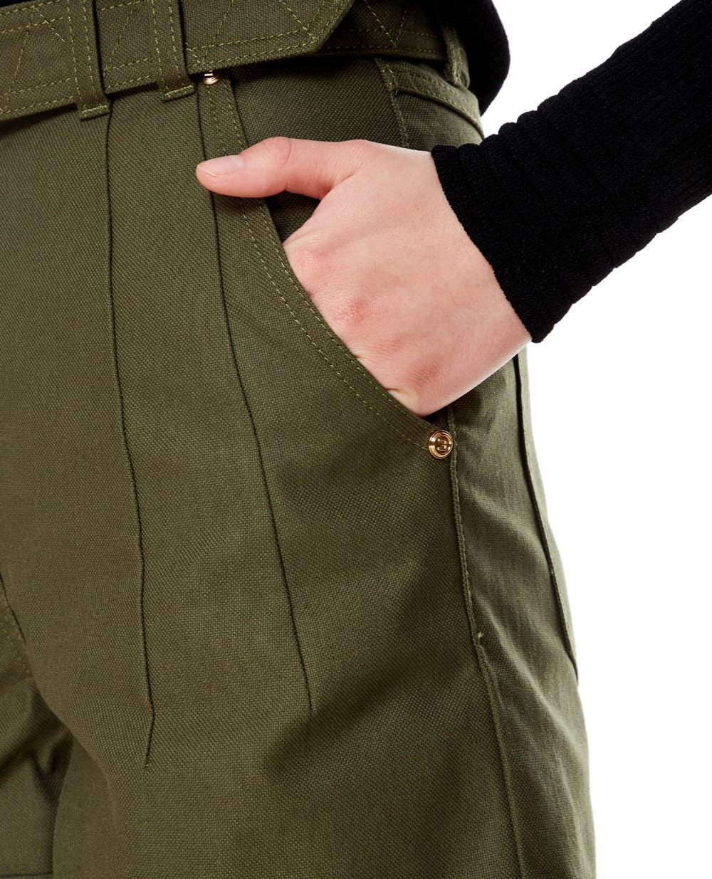 Шорты Balmain WF0MA040D152, зеленый цвет • Купить в интернет-магазине Kameron