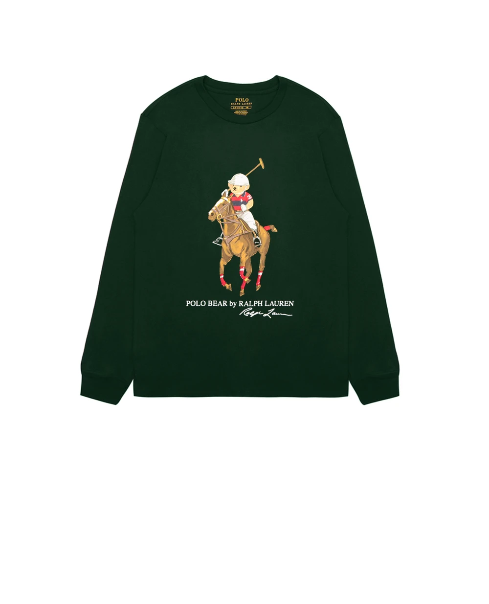 Лонгслив Polo Ralph Lauren Kids 322852014004, зеленый цвет • Купить в интернет-магазине Kameron