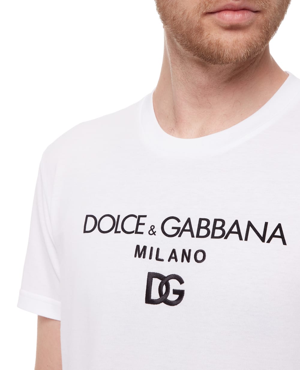 Футболка Dolce&Gabbana G8NC5Z-G7B9X, белый цвет • Купить в интернет-магазине Kameron