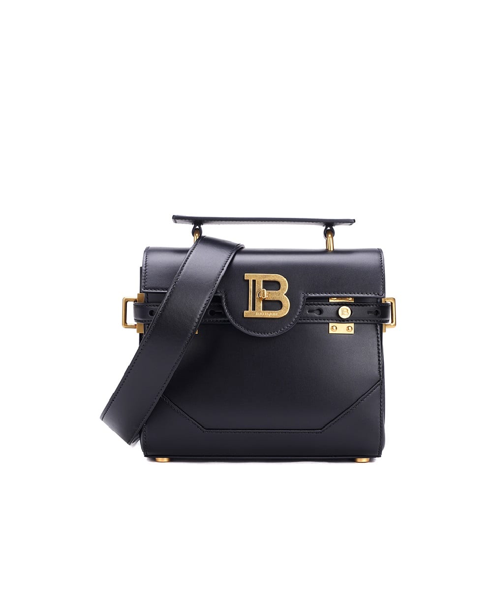 Кожаная сумка B-Buzz 23 Balmain BN0DB526LAVE, черный цвет • Купить в интернет-магазине Kameron