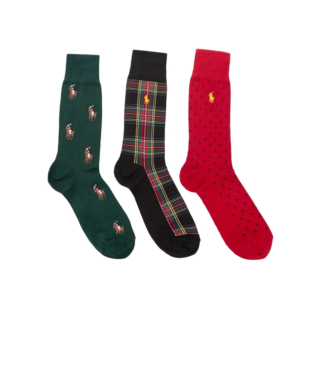 Носки (3 пары) Polo Ralph Lauren 449858068001, разноцветный цвет • Купить в интернет-магазине Kameron