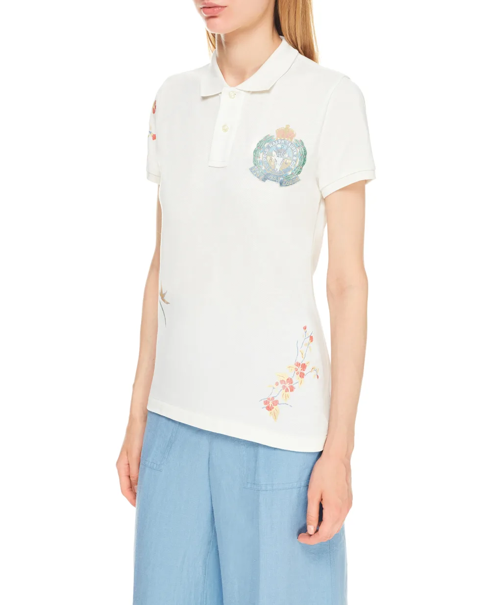 Поло Polo Ralph Lauren 211839178001, белый цвет • Купить в интернет-магазине Kameron