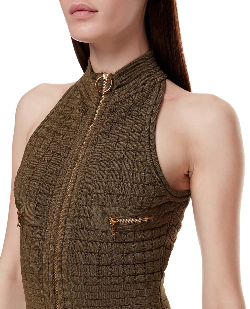 Платье Balmain WF0R3083K330, зеленый цвет • Купить в интернет-магазине Kameron