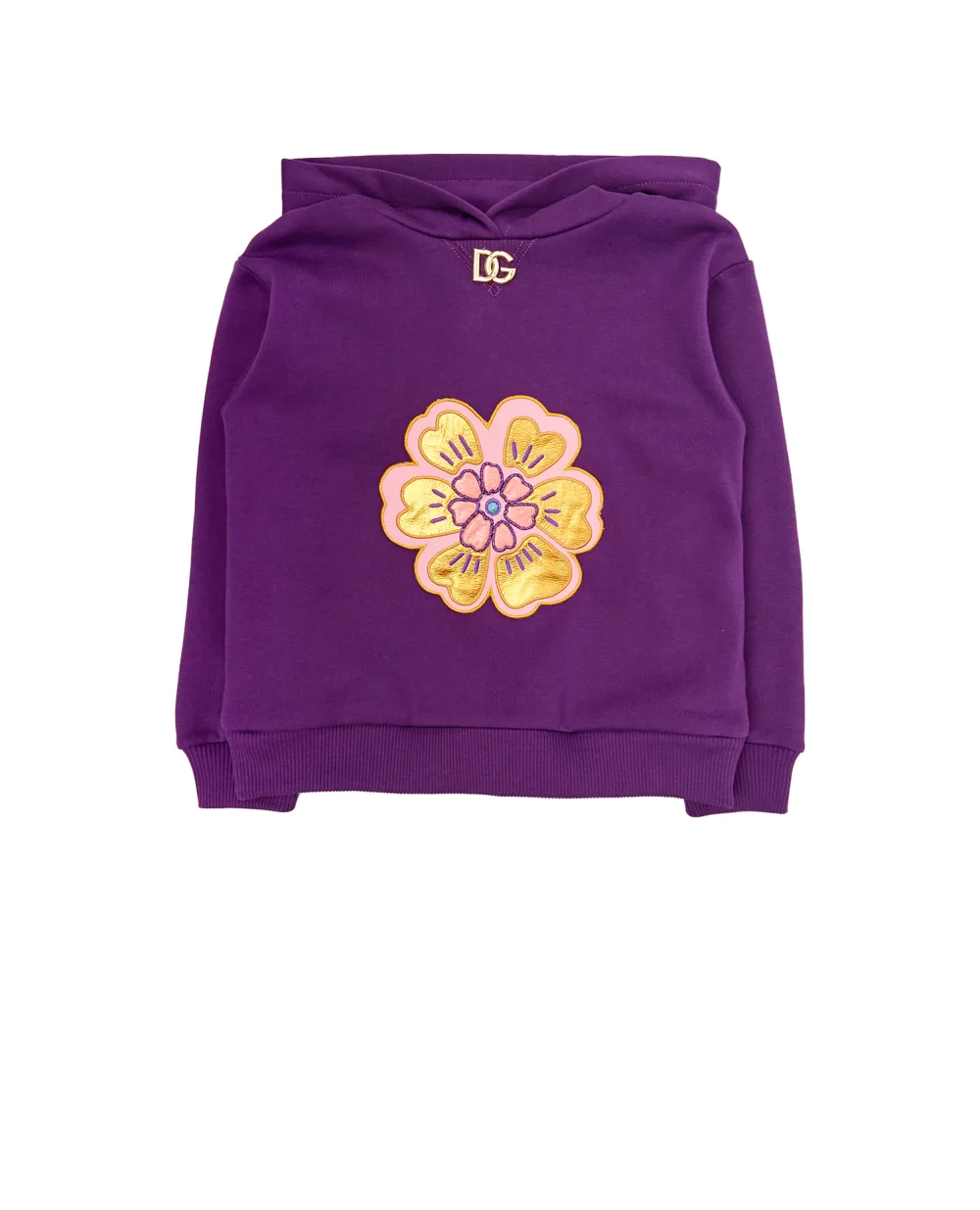 Худи Dolce&Gabbana Kids L5JW4V-G7BDQ-S, фиолетовый цвет • Купить в интернет-магазине Kameron
