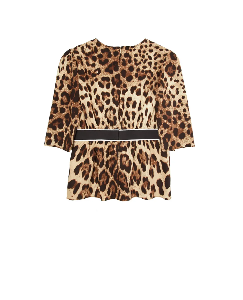 Детская шелковая блуза Dolce&Gabbana Kids L55S41-G7BIJ-B, бежевый цвет • Купить в интернет-магазине Kameron
