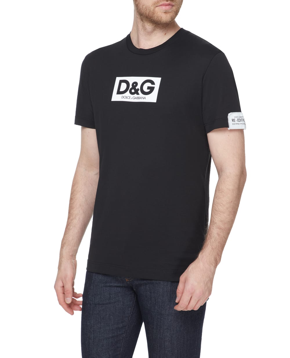 Футболка Dolce&Gabbana G8QI4T-FU7EQ, черный цвет • Купить в интернет-магазине Kameron