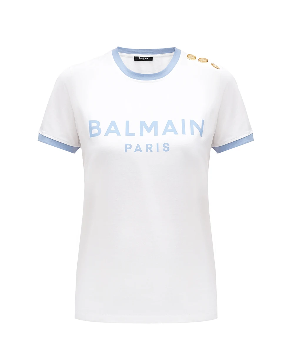 Футболка Balmain CF1EF006BB02, белый цвет • Купить в интернет-магазине Kameron