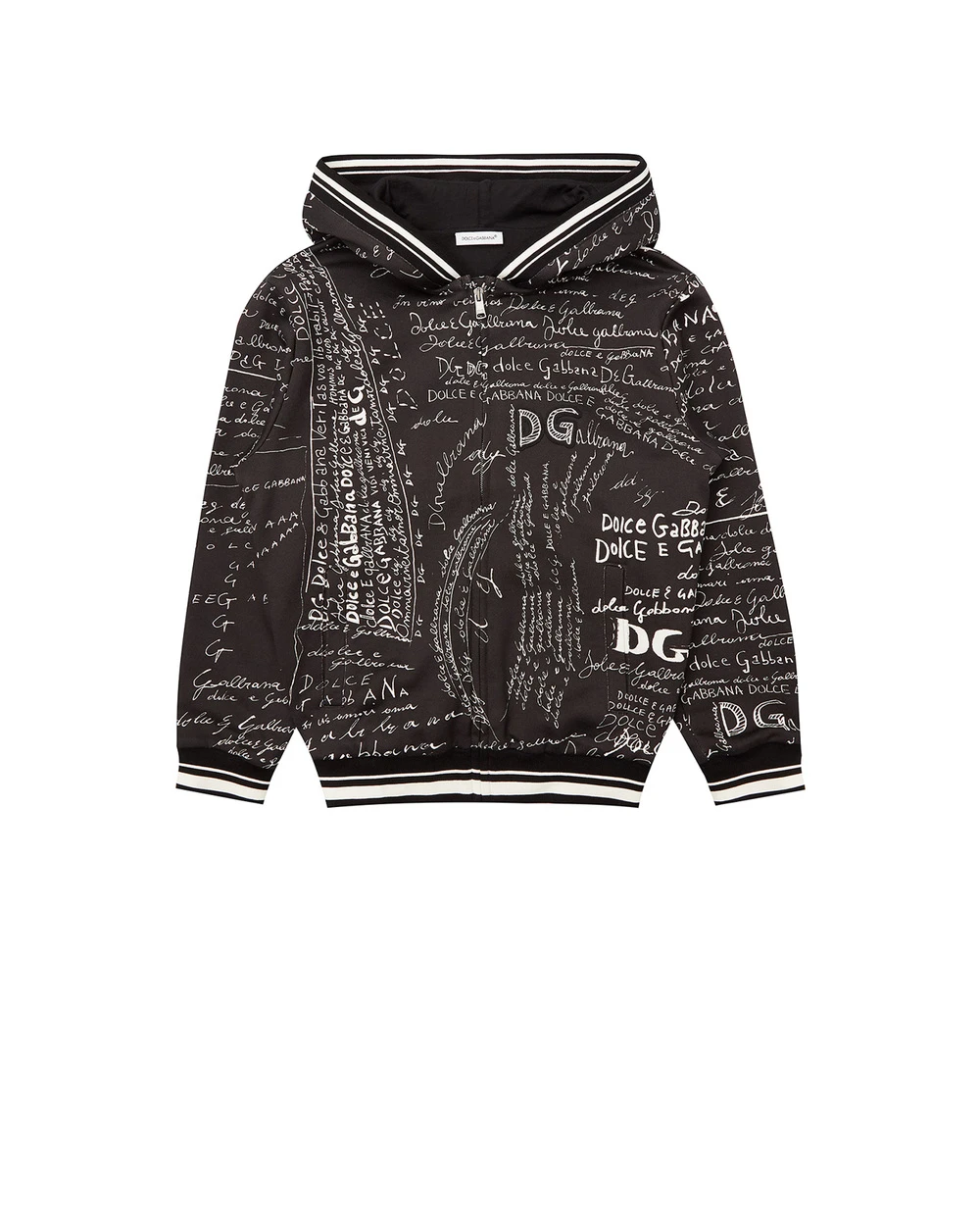 Худи Dolce&Gabbana Kids L4JW8Y-G7XBS-S, черный цвет • Купить в интернет-магазине Kameron
