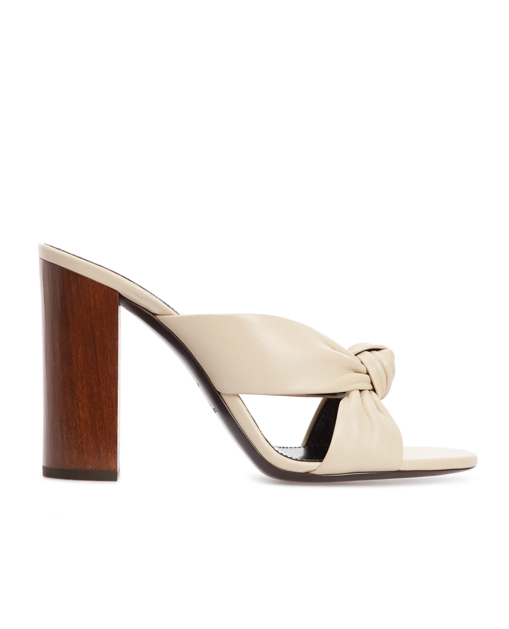 Кожаные мюли Bianca Saint Laurent 650983-2O500, бежевый цвет • Купить в интернет-магазине Kameron