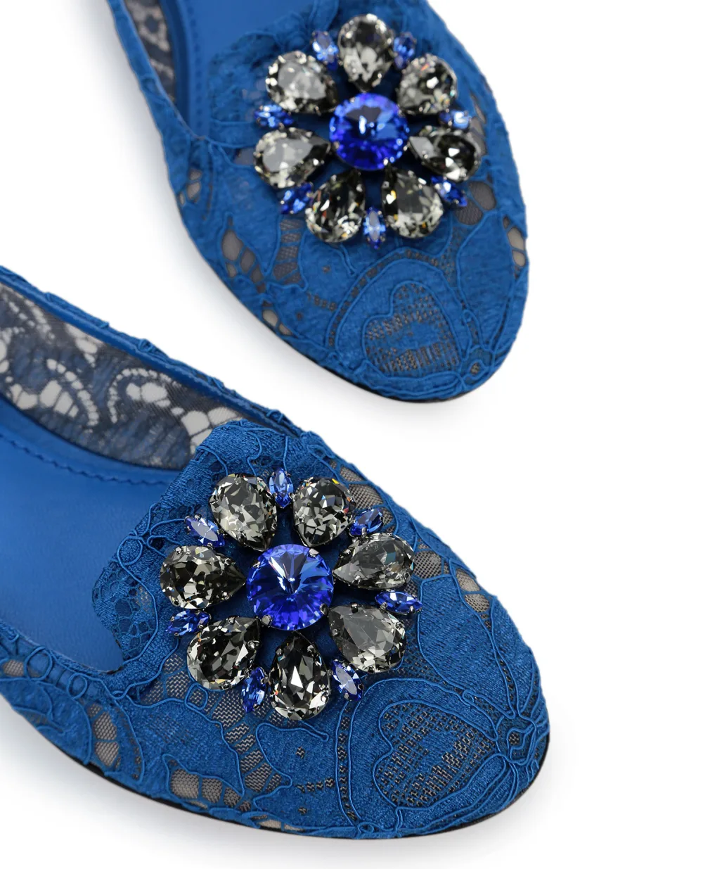 Кружевные слиперы Vally Dolce&Gabbana CP0010-AL198, синий цвет • Купить в интернет-магазине Kameron