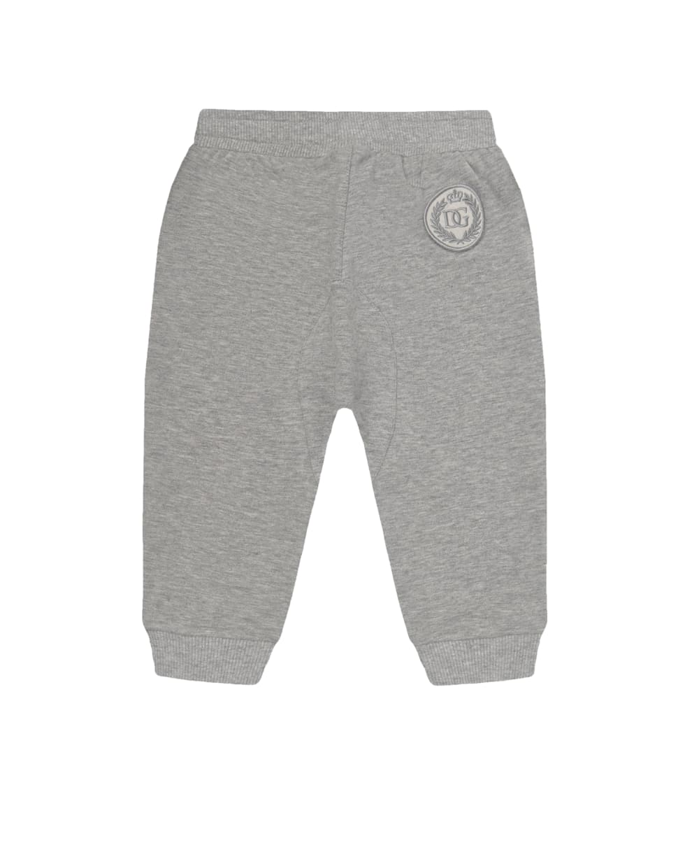 Детские спортивные брюки (костюм) Dolce&Gabbana Kids L1JPBH-G7WYG, серый цвет • Купить в интернет-магазине Kameron