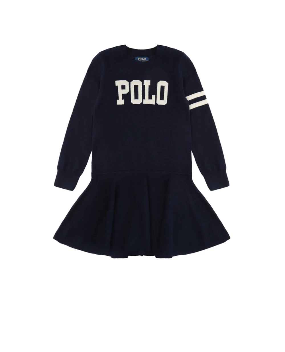 Шерстяное платье Polo Ralph Lauren Kids 313751081001, синий цвет • Купить в интернет-магазине Kameron