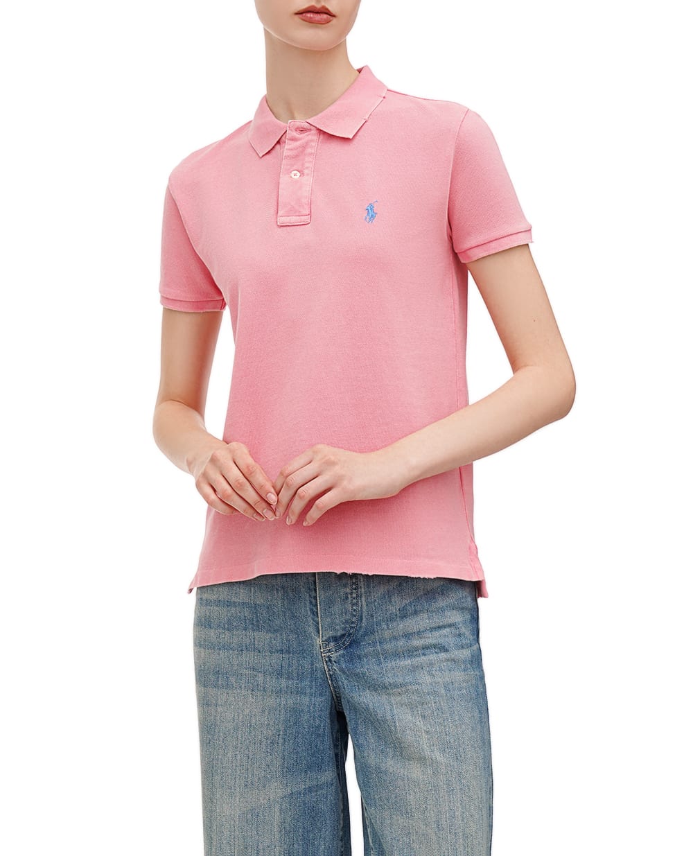 Поло Polo Ralph Lauren 211935587001, розовый цвет • Купить в интернет-магазине Kameron