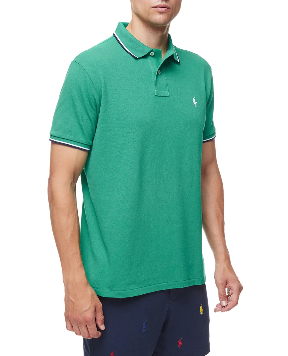 Поло Polo Ralph Lauren 710842621008, зеленый цвет • Купить в интернет-магазине Kameron