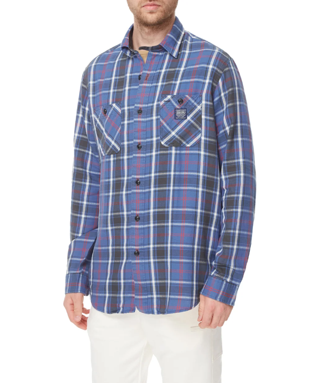 Рубашка Polo Ralph Lauren 710858323001, синий цвет • Купить в интернет-магазине Kameron