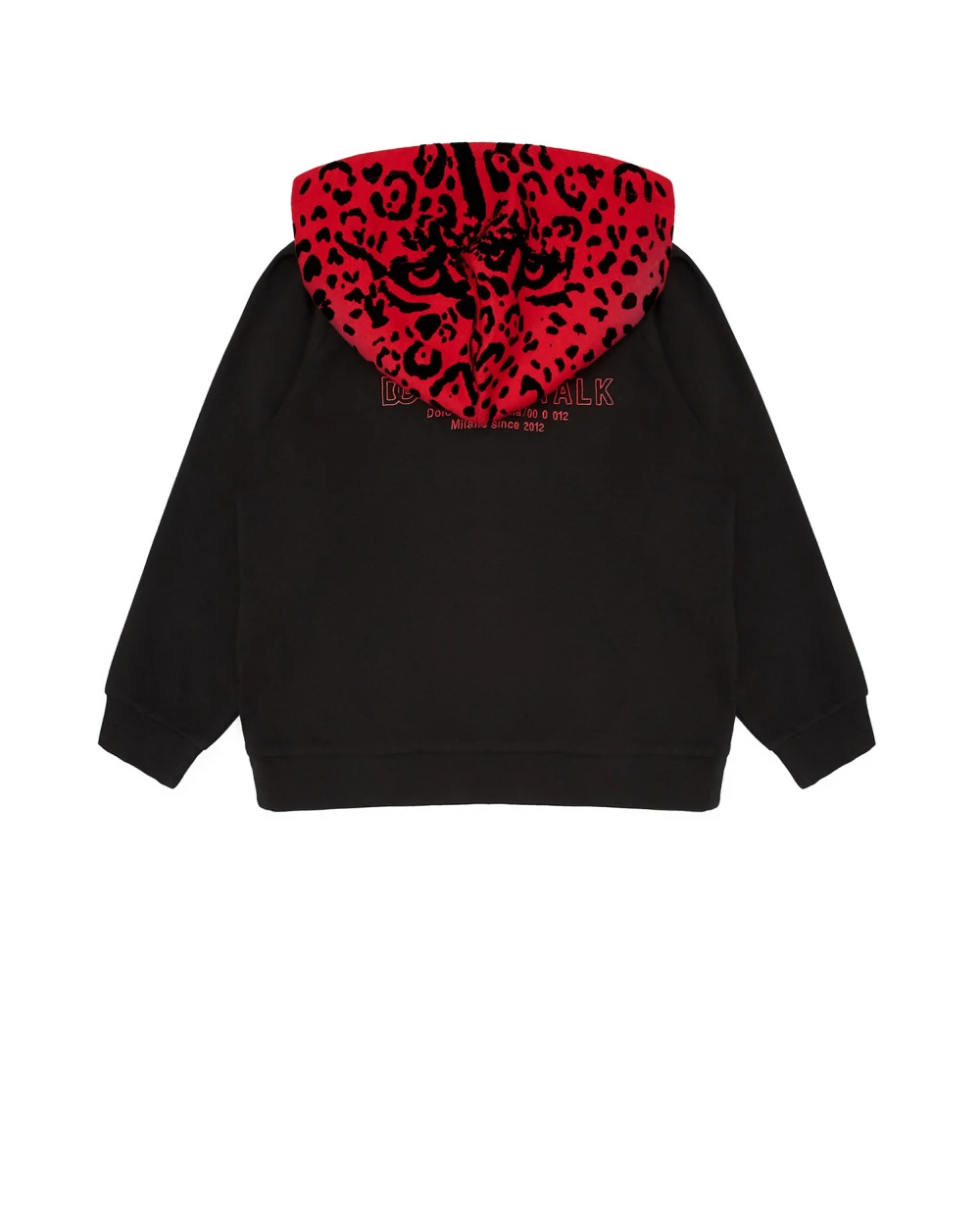 Детское худи Dolce&Gabbana Kids L4JWCZ-G7BZI-S, черный цвет • Купить в интернет-магазине Kameron