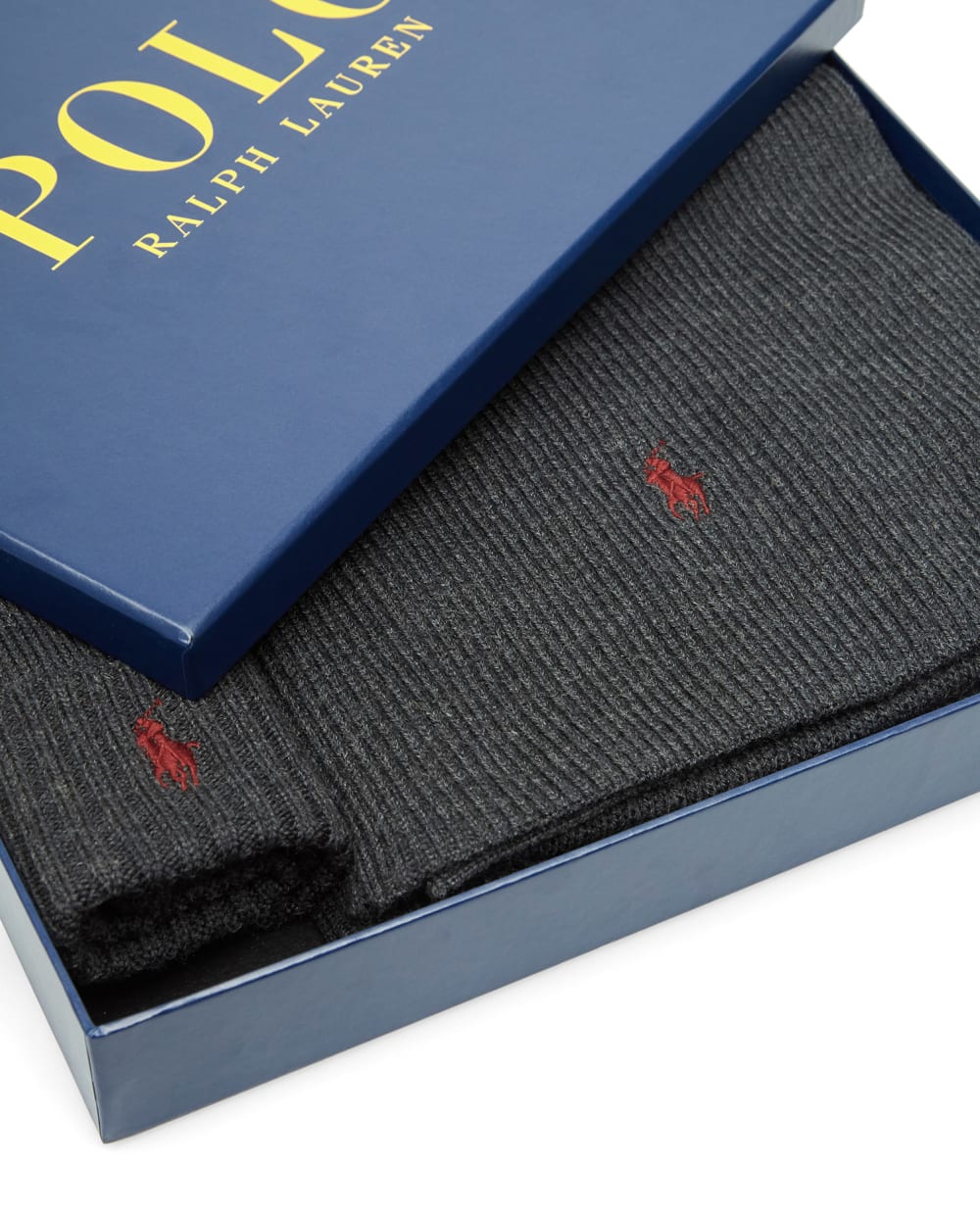 Подарочный набор (шапка, шарф) Polo Ralph Lauren 710814853005, серый цвет • Купить в интернет-магазине Kameron