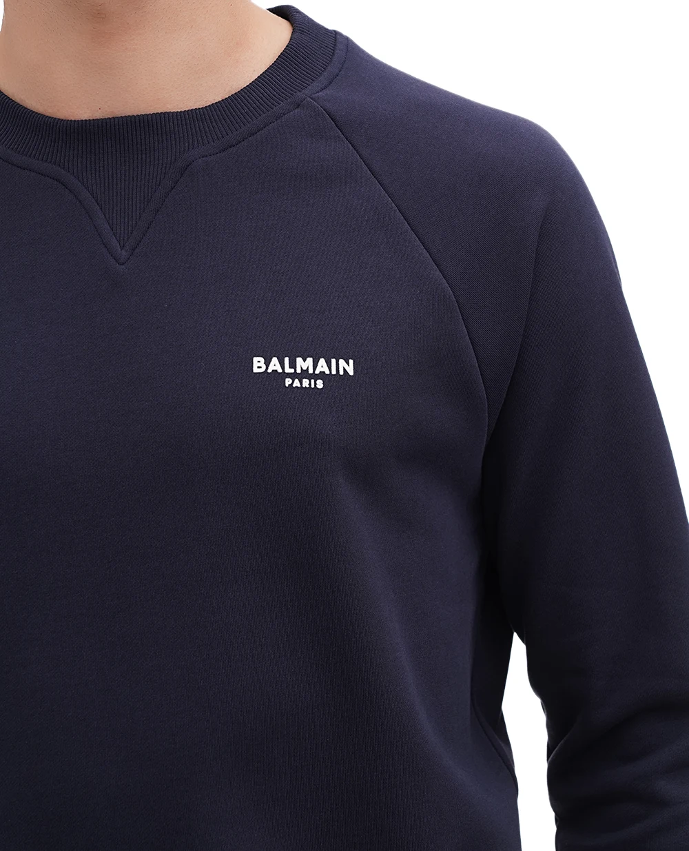 Свитшот Balmain BH0JQ005BB04, темно-синий цвет • Купить в интернет-магазине Kameron