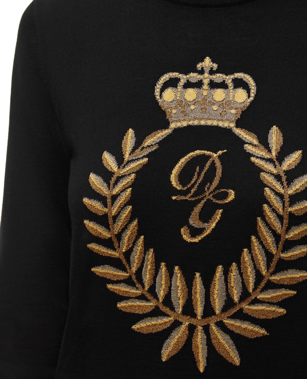 Шерстяной джемпер Dolce&Gabbana FX824T-JAM0J, черный цвет • Купить в интернет-магазине Kameron