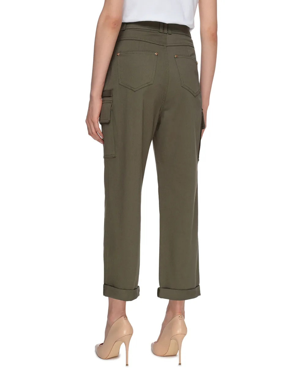 Брюки Balmain VF15743D086, зеленый цвет • Купить в интернет-магазине Kameron
