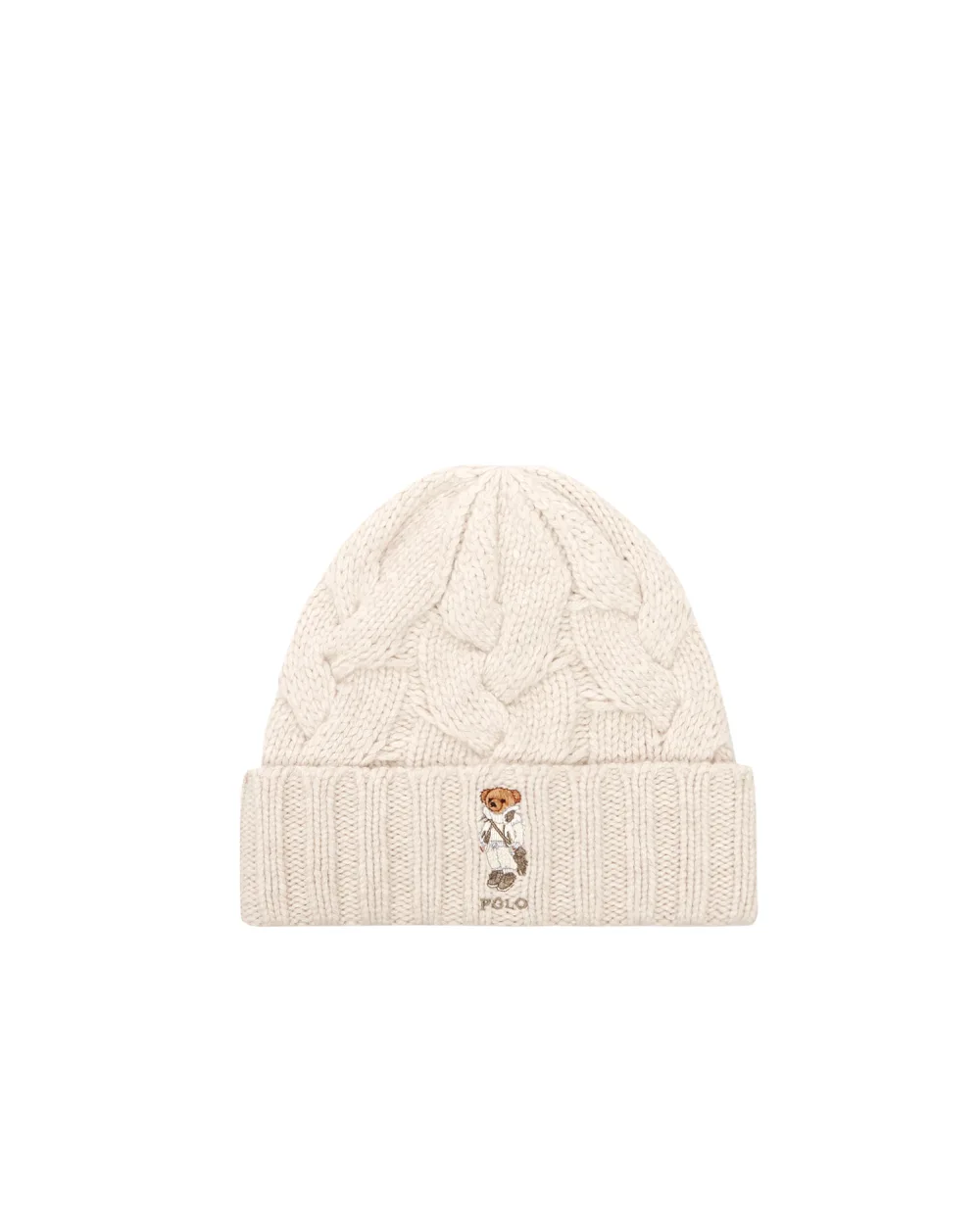 Шерстяная шапка Polo Ralph Lauren 455858568001, белый цвет • Купить в интернет-магазине Kameron