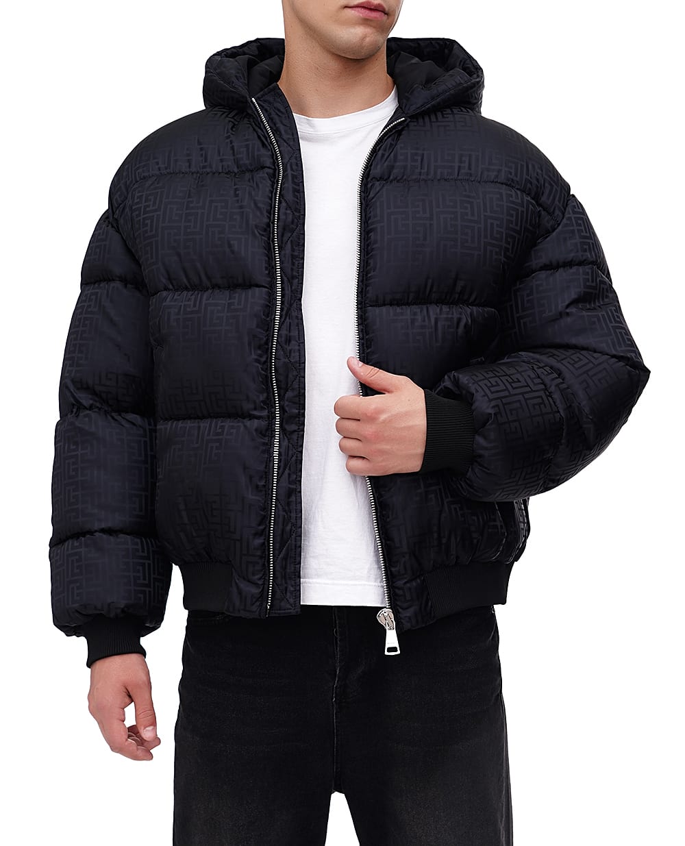 Пуховик Balmain DH1TP160XB11, черный цвет • Купить в интернет-магазине Kameron