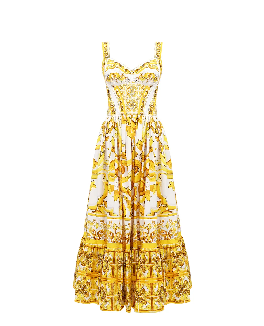 Сарафан Dolce&Gabbana F6AEIT-HH5A1, желтый цвет • Купить в интернет-магазине Kameron