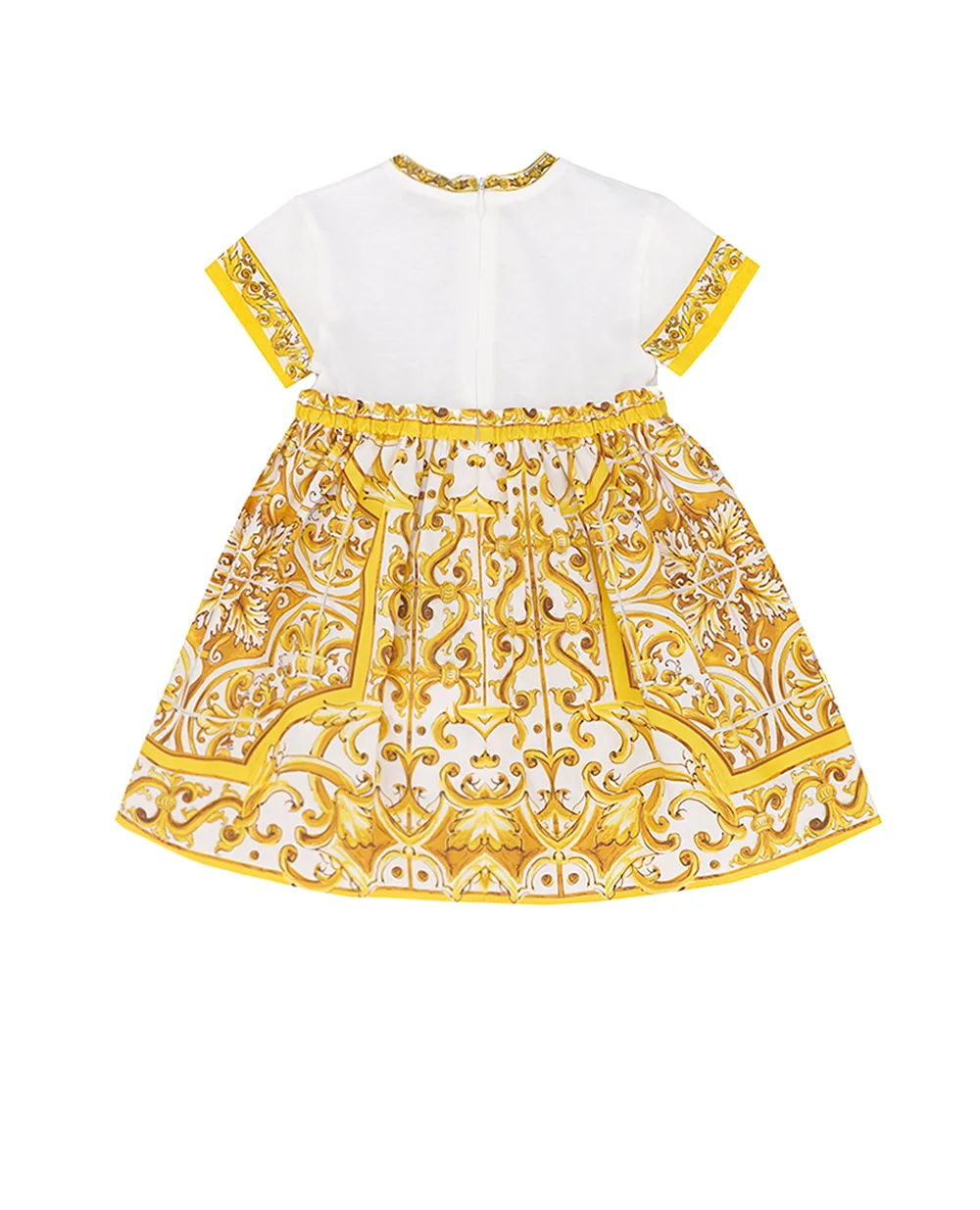 Детское платье Dolce&Gabbana Kids L2JDZ1-G7NUL, желтый цвет • Купить в интернет-магазине Kameron