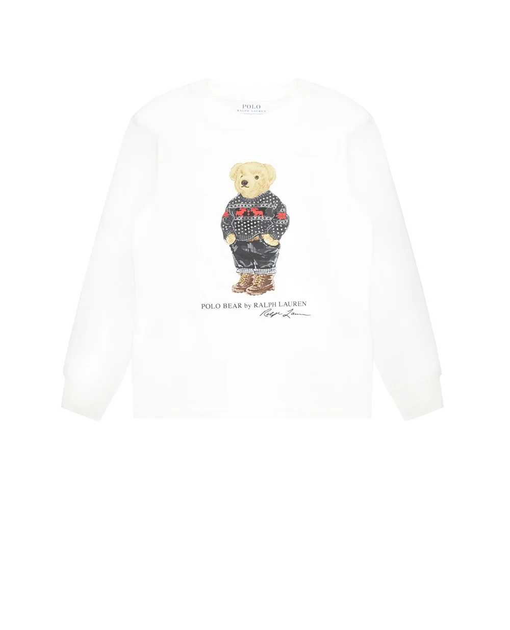 Лонгслив Polo Ralph Lauren Kids 321853792001, белый цвет • Купить в интернет-магазине Kameron