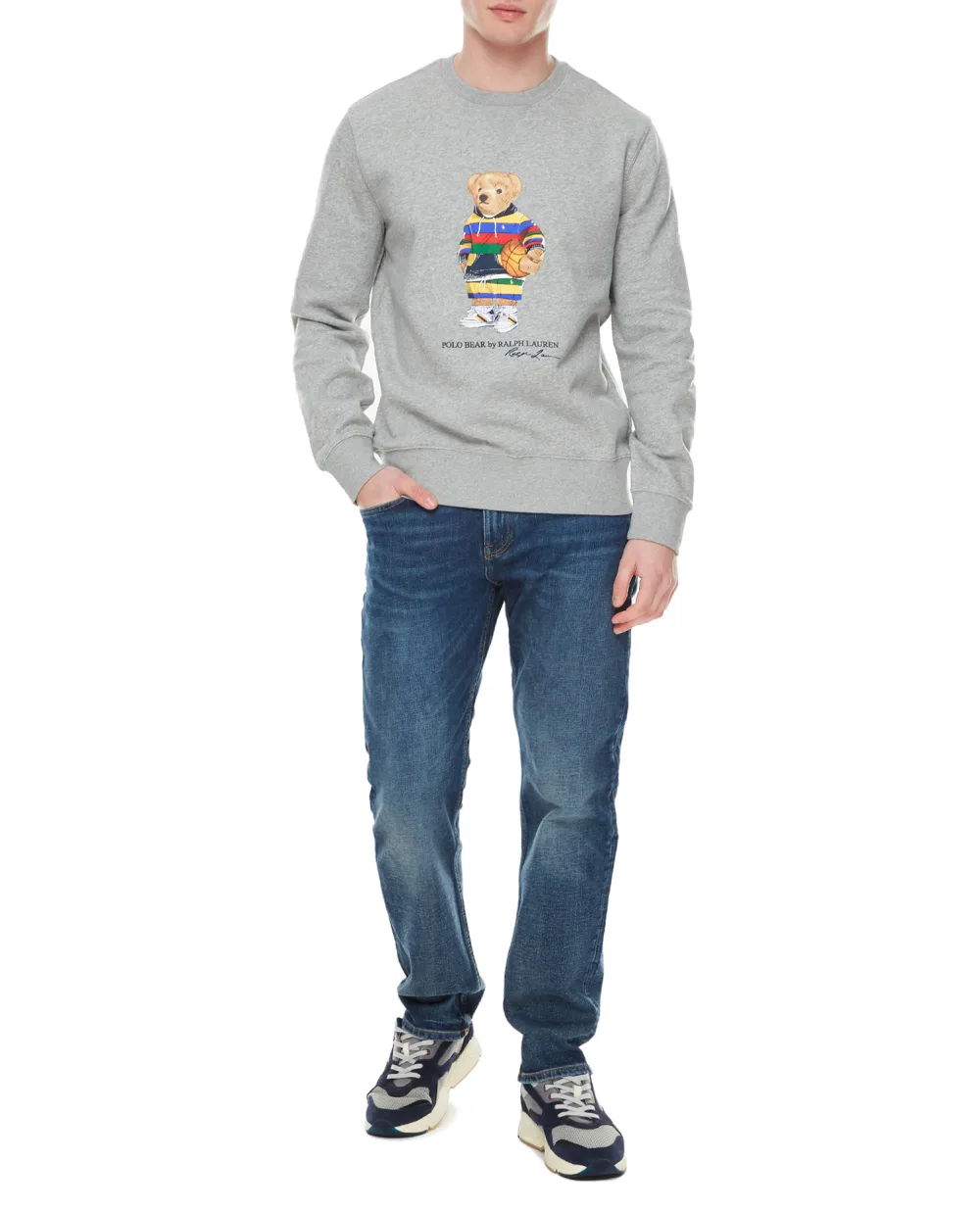 Свитшот Polo Bear Polo Ralph Lauren 710853308017, серый цвет • Купить в интернет-магазине Kameron