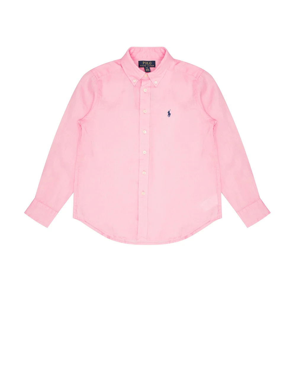 Детская льняная рубашка Polo Ralph Lauren Kids 321865270004, розовый цвет • Купить в интернет-магазине Kameron