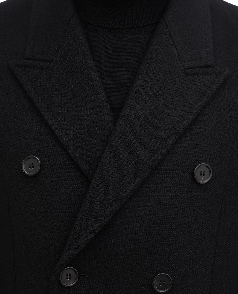 Пальто Saint Laurent 758054-Y177W, чорний колір • Купити в інтернет-магазині Kameron