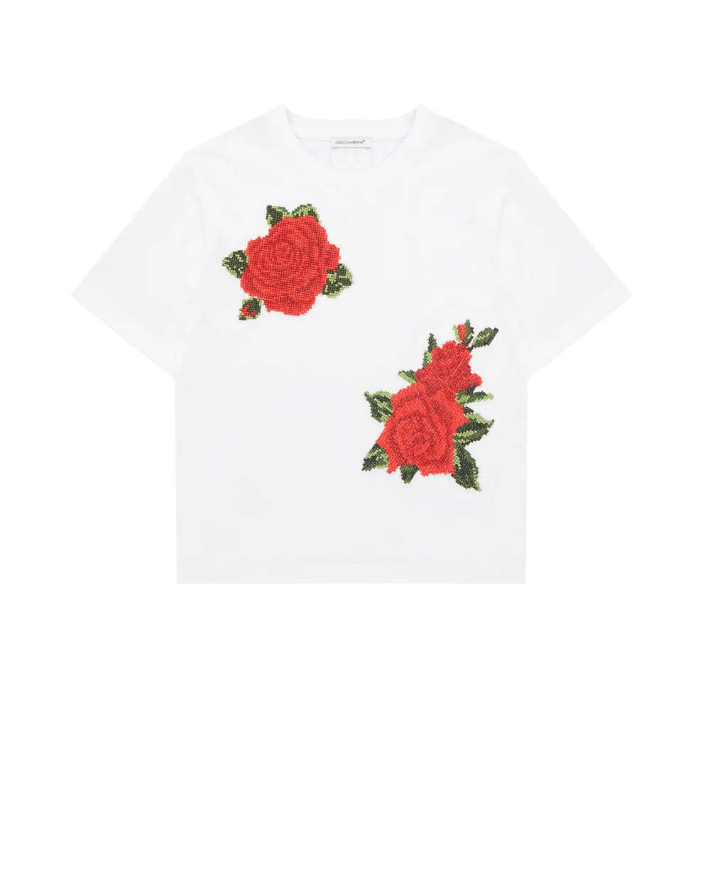 Футболка Dolce&Gabbana Kids L5JTAZ-G7XVO-B, белый цвет • Купить в интернет-магазине Kameron