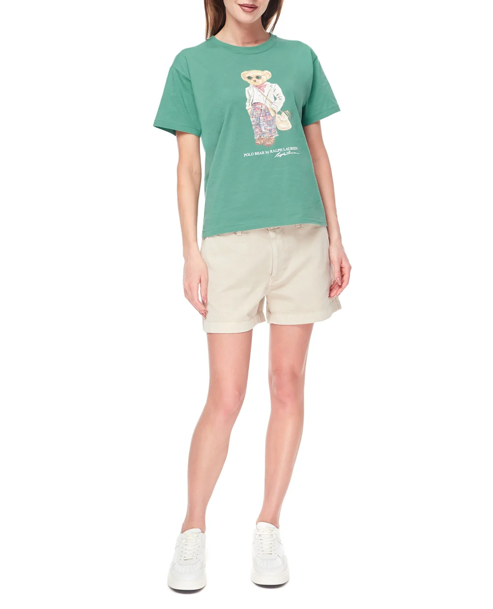 Футболка Polo Bear Polo Ralph Lauren 211892607001, зеленый цвет • Купить в интернет-магазине Kameron