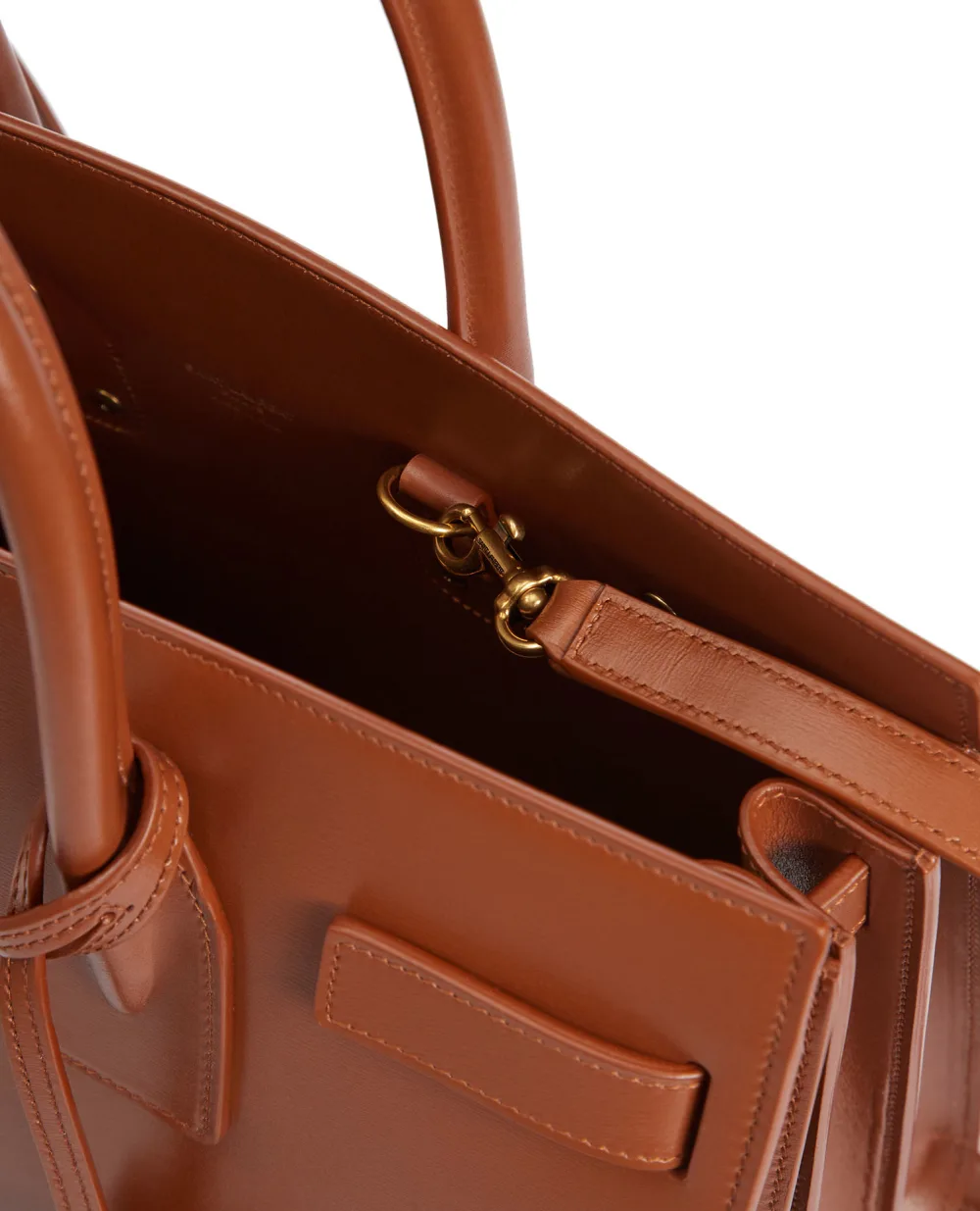 Сумка Sac De Jour Small Saint Laurent 378299-02G9W, рыжий цвет • Купить в интернет-магазине Kameron