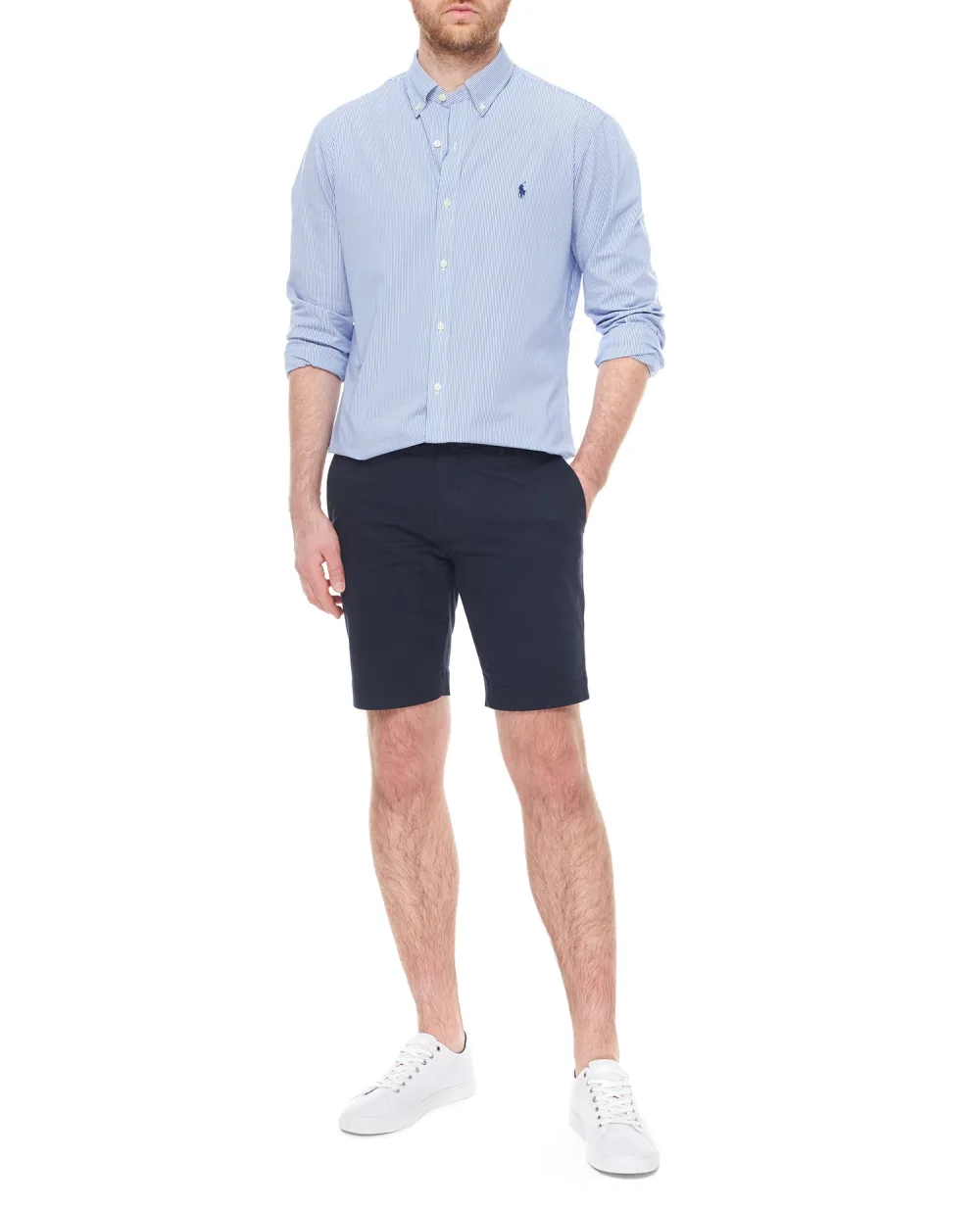 Рубашка Polo Ralph Lauren 710832480007, синий цвет • Купить в интернет-магазине Kameron