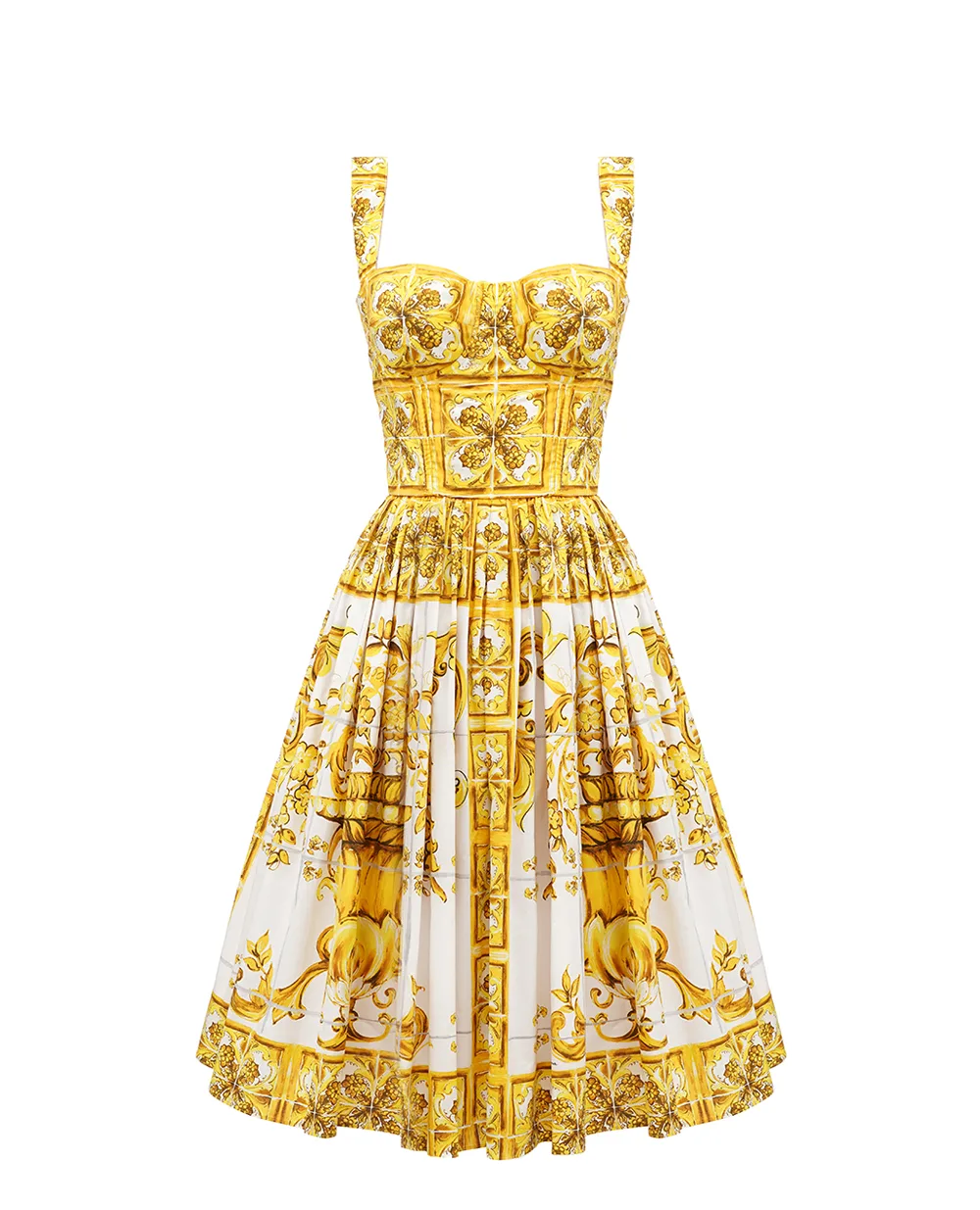 Сарафан Dolce&Gabbana F6ADLT-HH5A0, желтый цвет • Купить в интернет-магазине Kameron