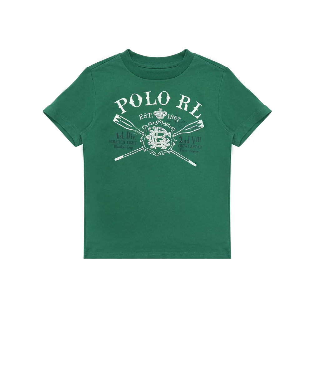 Футболка Polo Ralph Lauren Kids 323743322002, зеленый цвет • Купить в интернет-магазине Kameron