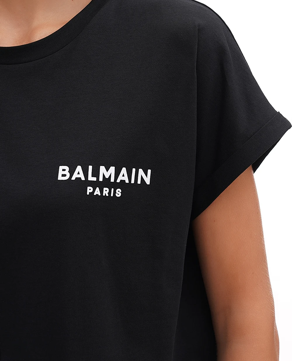 Футболка Balmain BF1EE005BB01, черный цвет • Купить в интернет-магазине Kameron