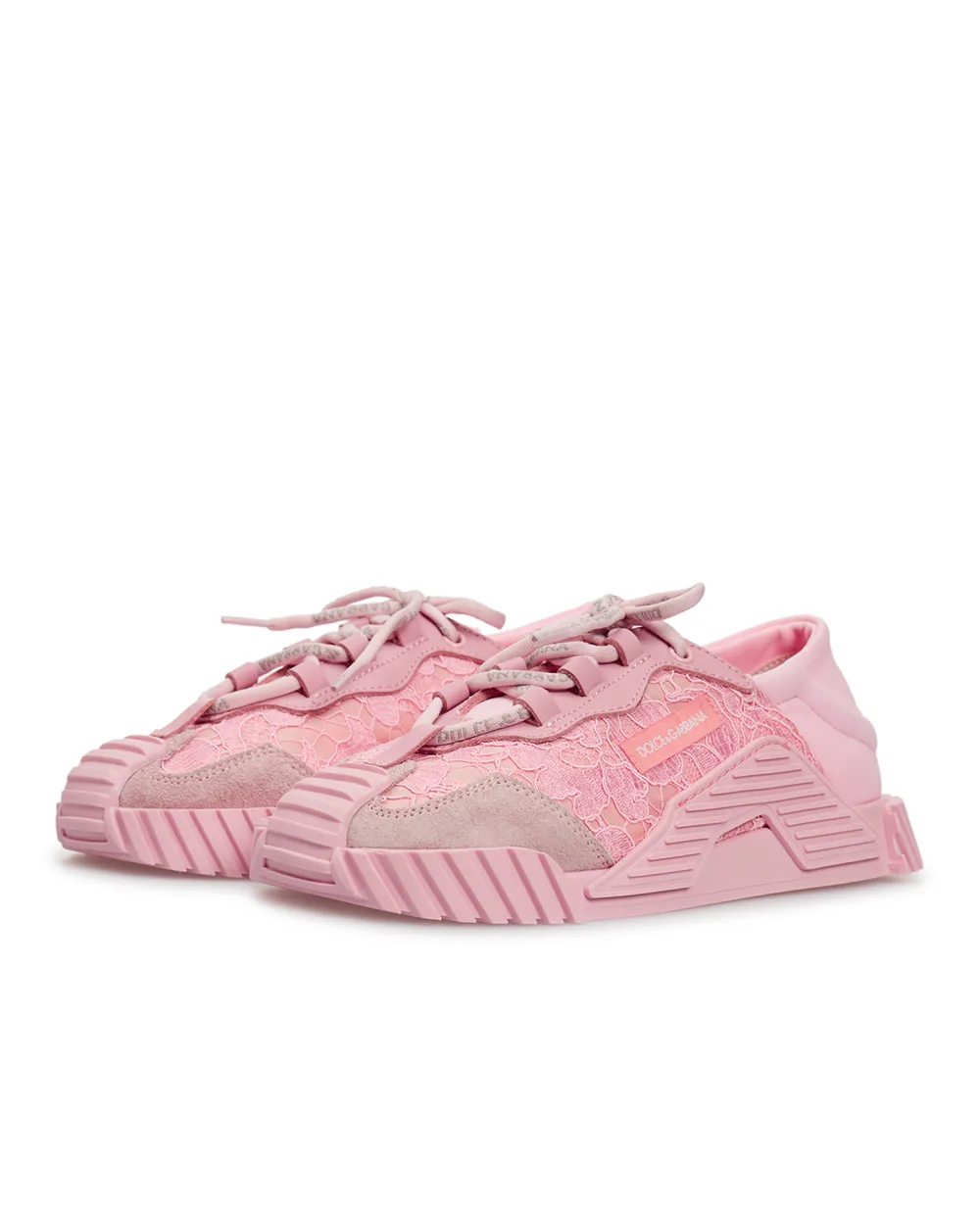 Детские кроссовки Dolce&Gabbana Kids D11008-AO237-M, розовый цвет • Купить в интернет-магазине Kameron