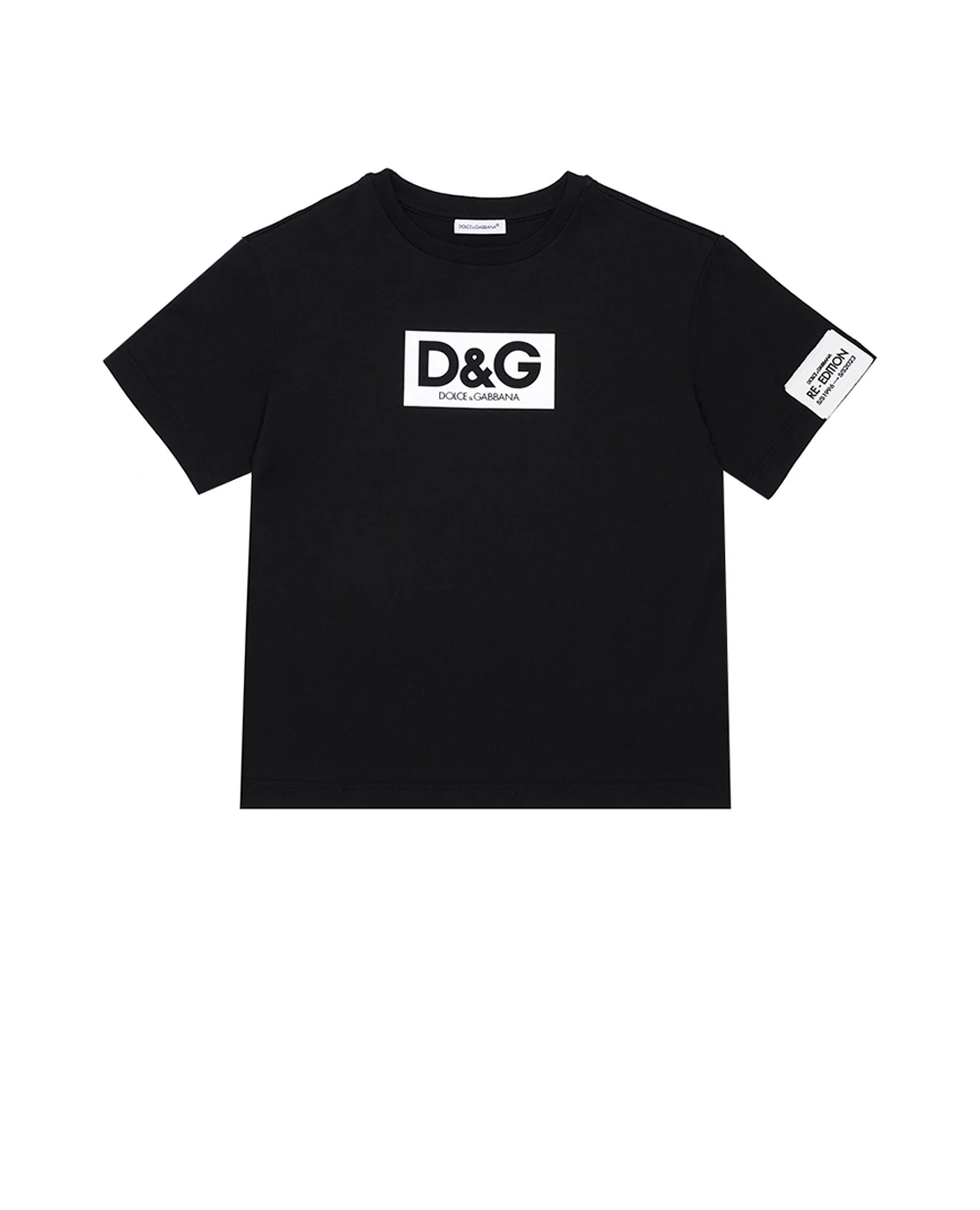 Детская футболка Dolce&Gabbana Kids L4JTEY-G7I8P-B, черный цвет • Купить в интернет-магазине Kameron
