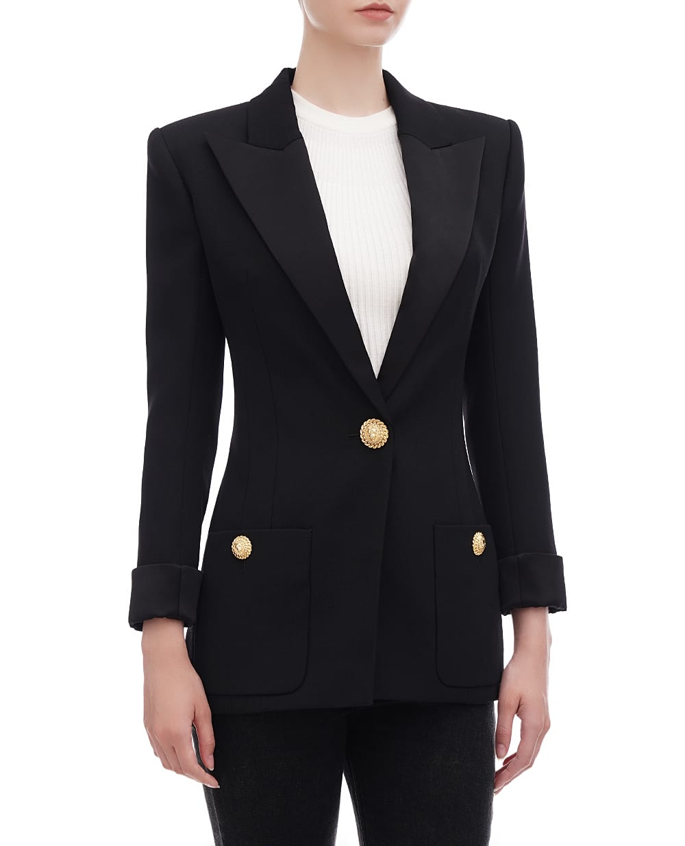 Жакет Balmain DF1SE095ME54, черный цвет • Купить в интернет-магазине Kameron