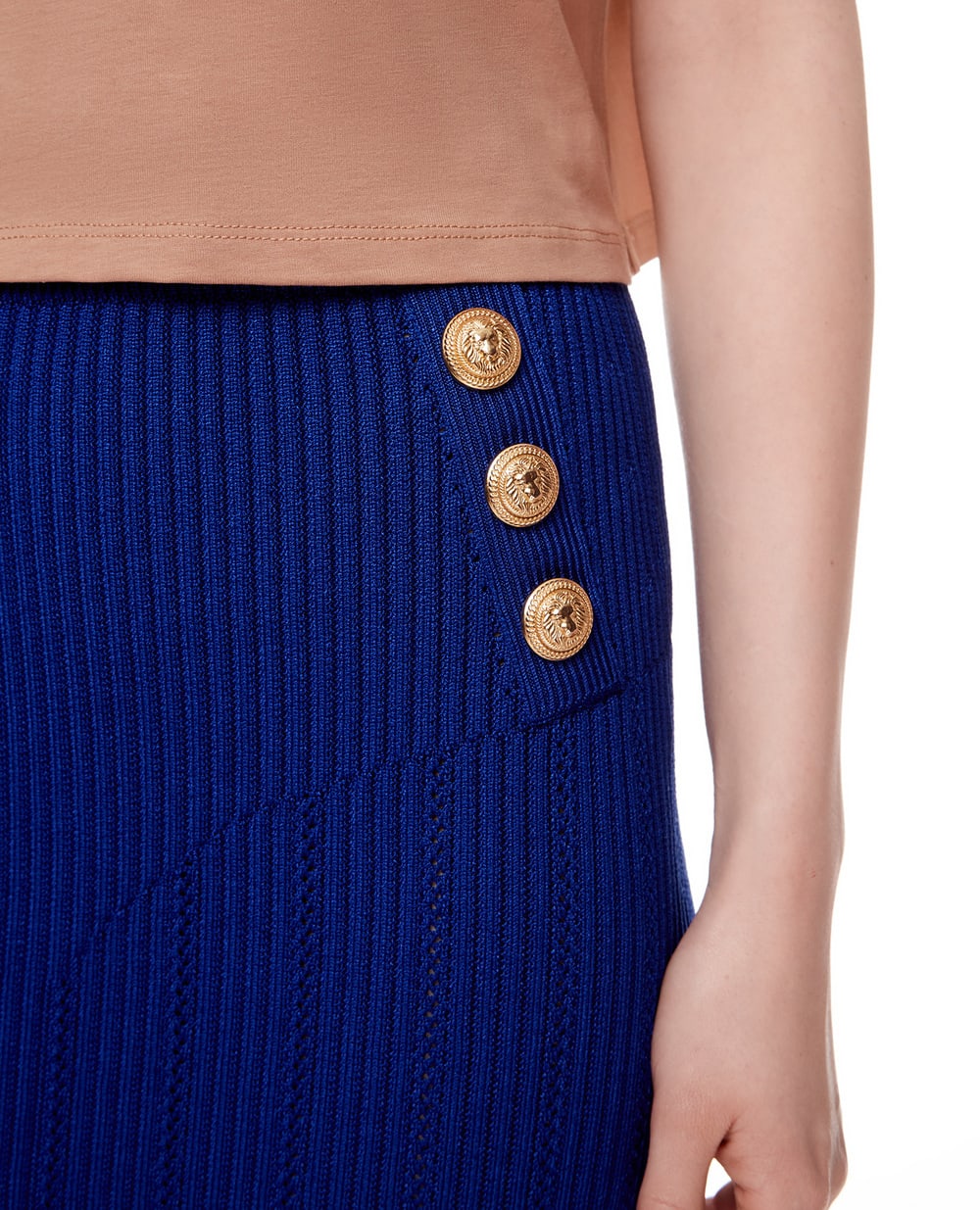Юбка Balmain XF1LD023KB39-S, синий цвет • Купить в интернет-магазине Kameron