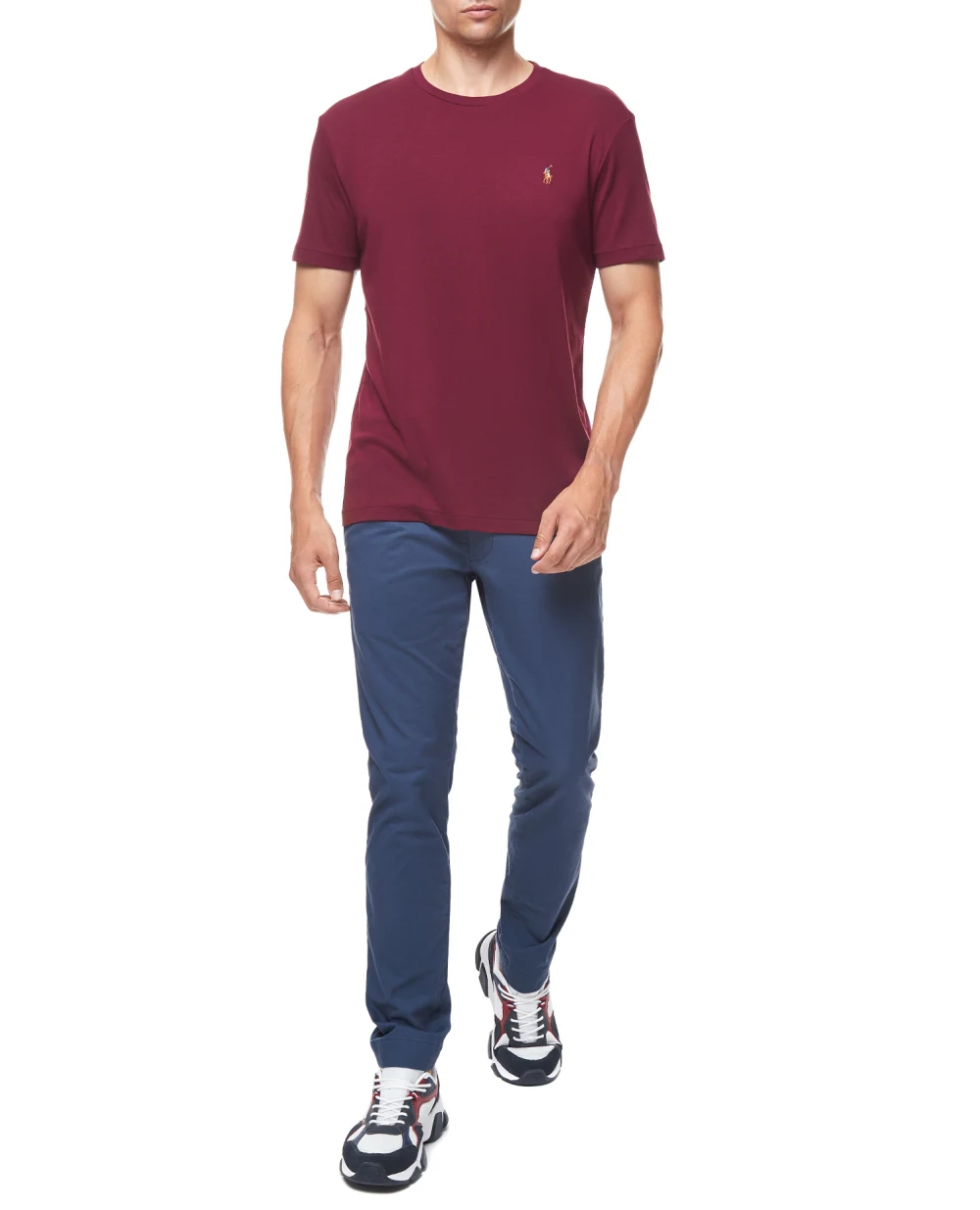 Футболка Polo Ralph Lauren 710740727014, бордовый цвет • Купить в интернет-магазине Kameron