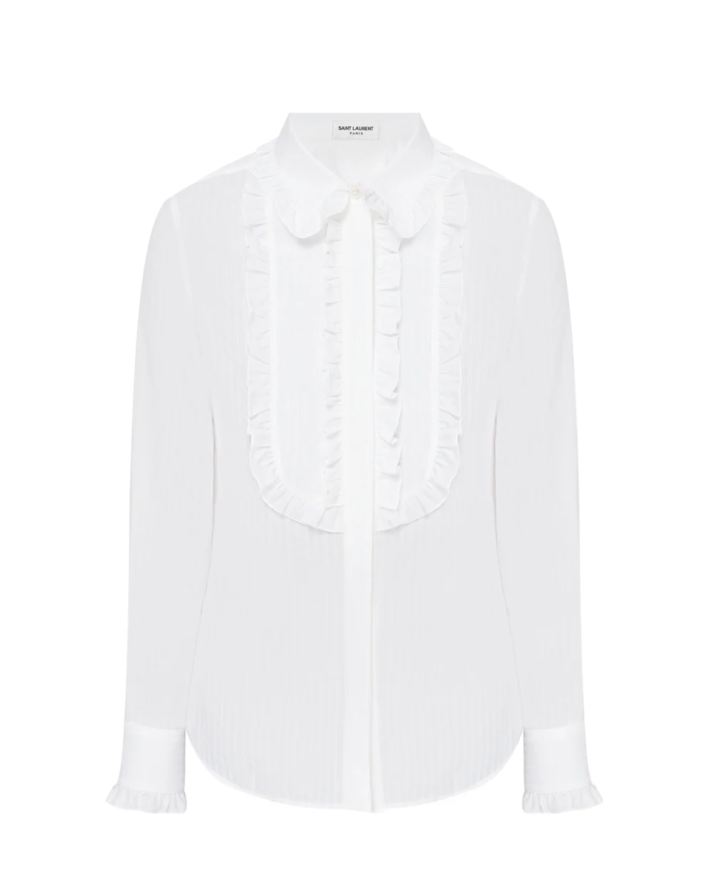 Блуза Saint Laurent 656972-Y3D31, белый цвет • Купить в интернет-магазине Kameron